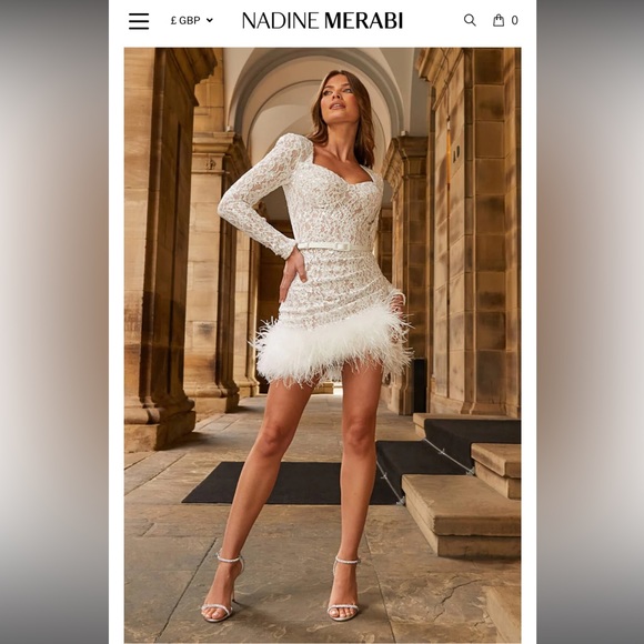 Nadine Merabi - Carly White Dress - Picture 9 of 10